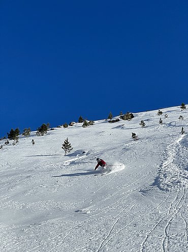 Sicheres Fahren im freien Gelände © Skischule Pitztal Kirschner Werner