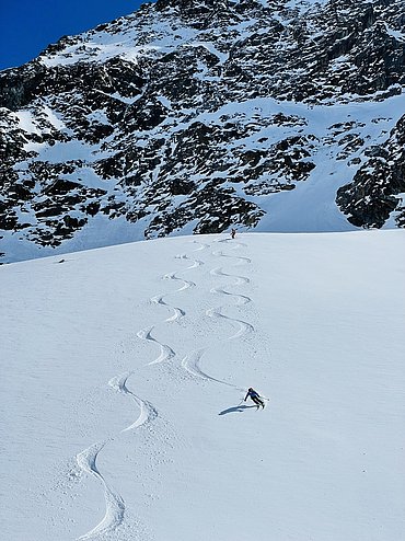 Kurventechnik verbessern - Freeride Einsteiger © Skischule Pitztal Kirschner Werner