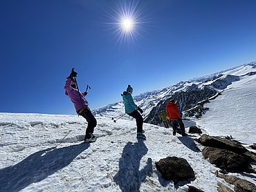 Sicher unterwegs mit unseren Guides © Skischule Pitztal Kirschner Werner